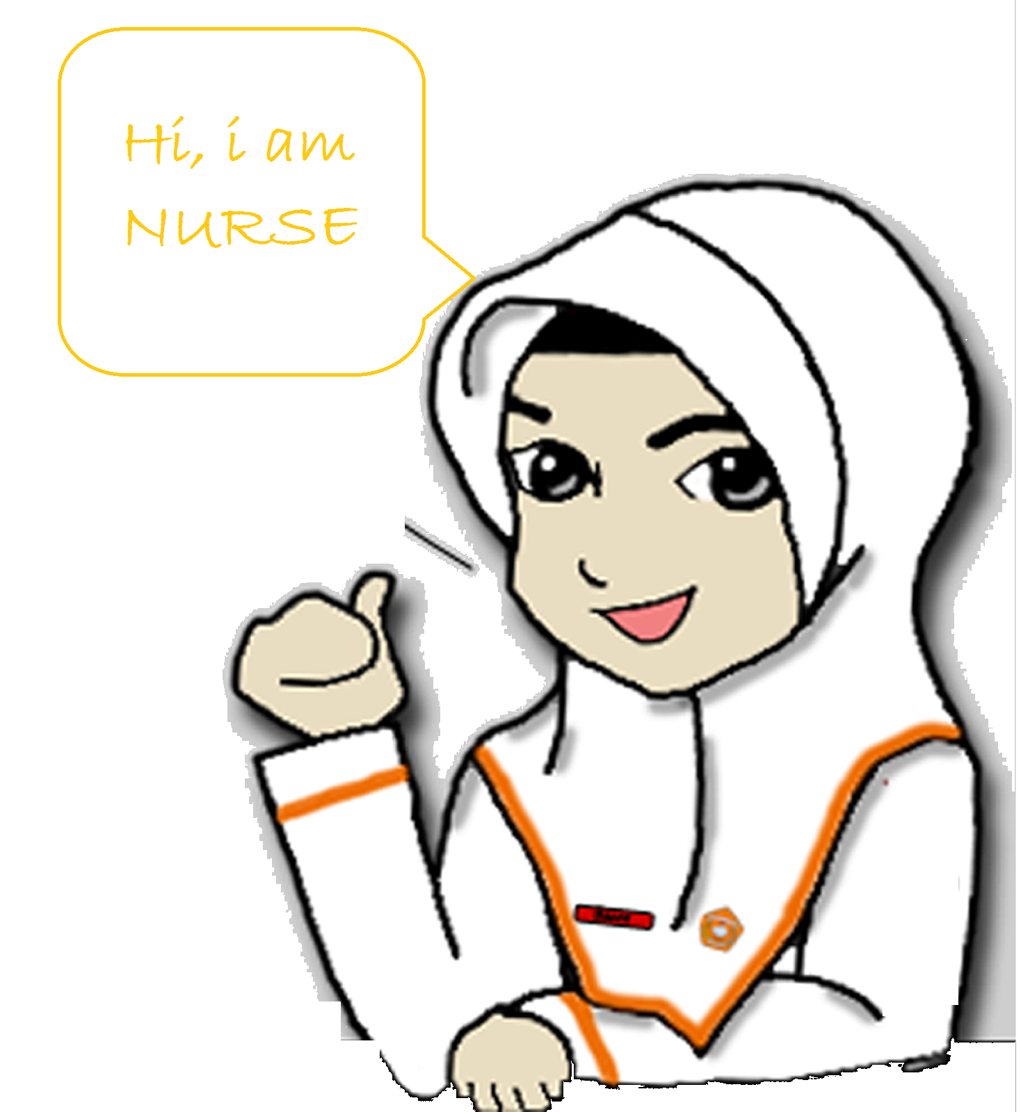 Gambar Kartun Nurse Muslimah